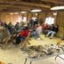 large crowd gathered for Cumberland Mycological Society's talk on mushrooms at Wild Foods Day Presentation